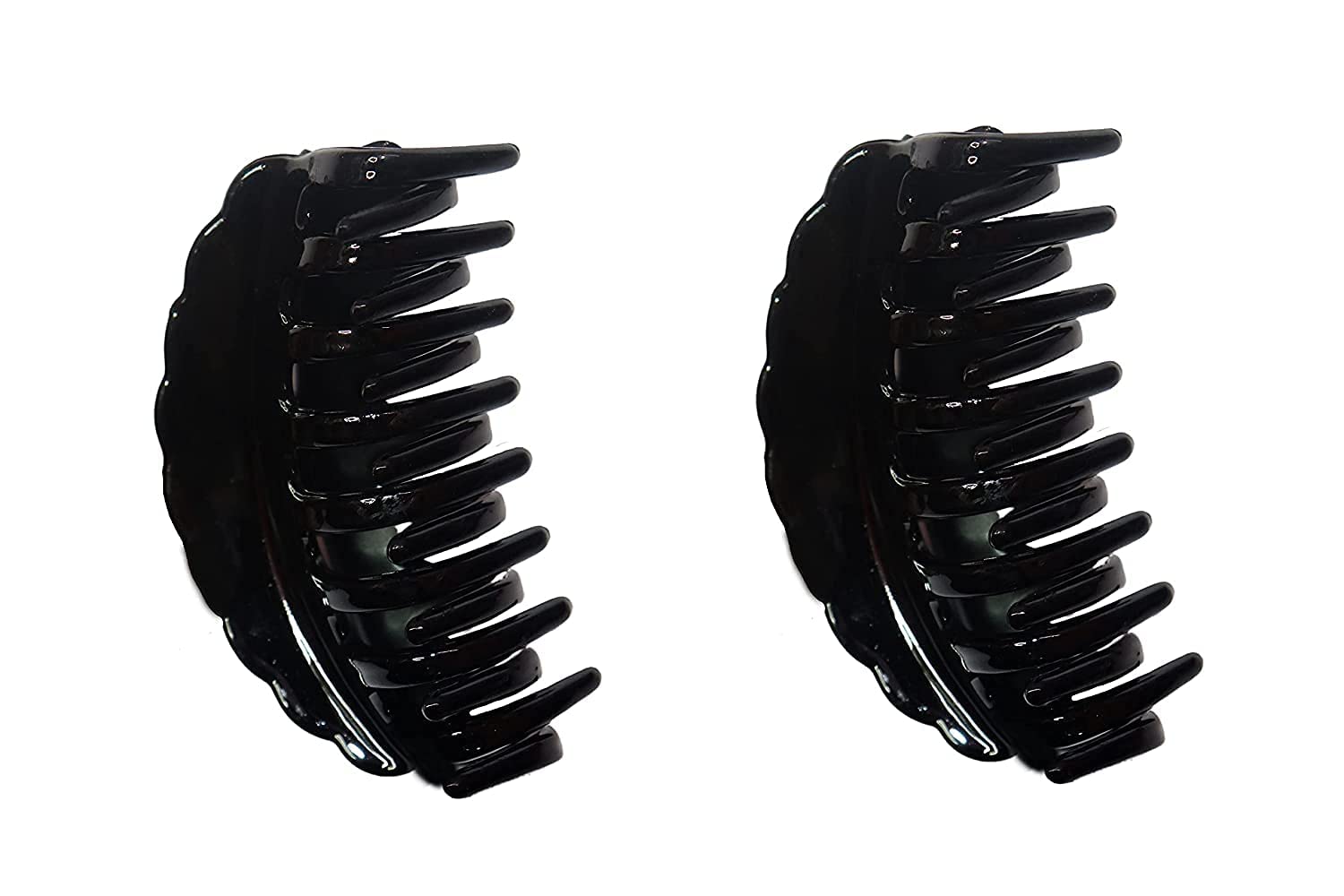 HKD SALES Big Claw Hair Clips for Women Thick Hair, 4.25 inch″ Jumbo Hair Clips Strong Hold Jaw Hair Clips Hair Catch Barrette Large Banana Clips Hair Styling Accessories Pack of 2 Black 1