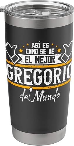 Gregorio | Así es como se ve el Mejor Gregorio del Mundo Vaso aislado de acero inoxidable
