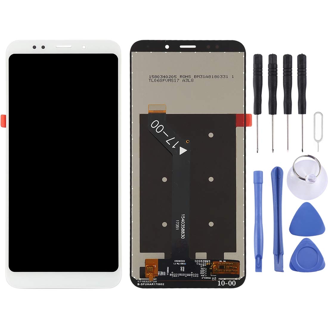 Écran LCD et de numérisation for Xiaomi Redmi 5 Plus Noir Blanc vitre tactile - 7