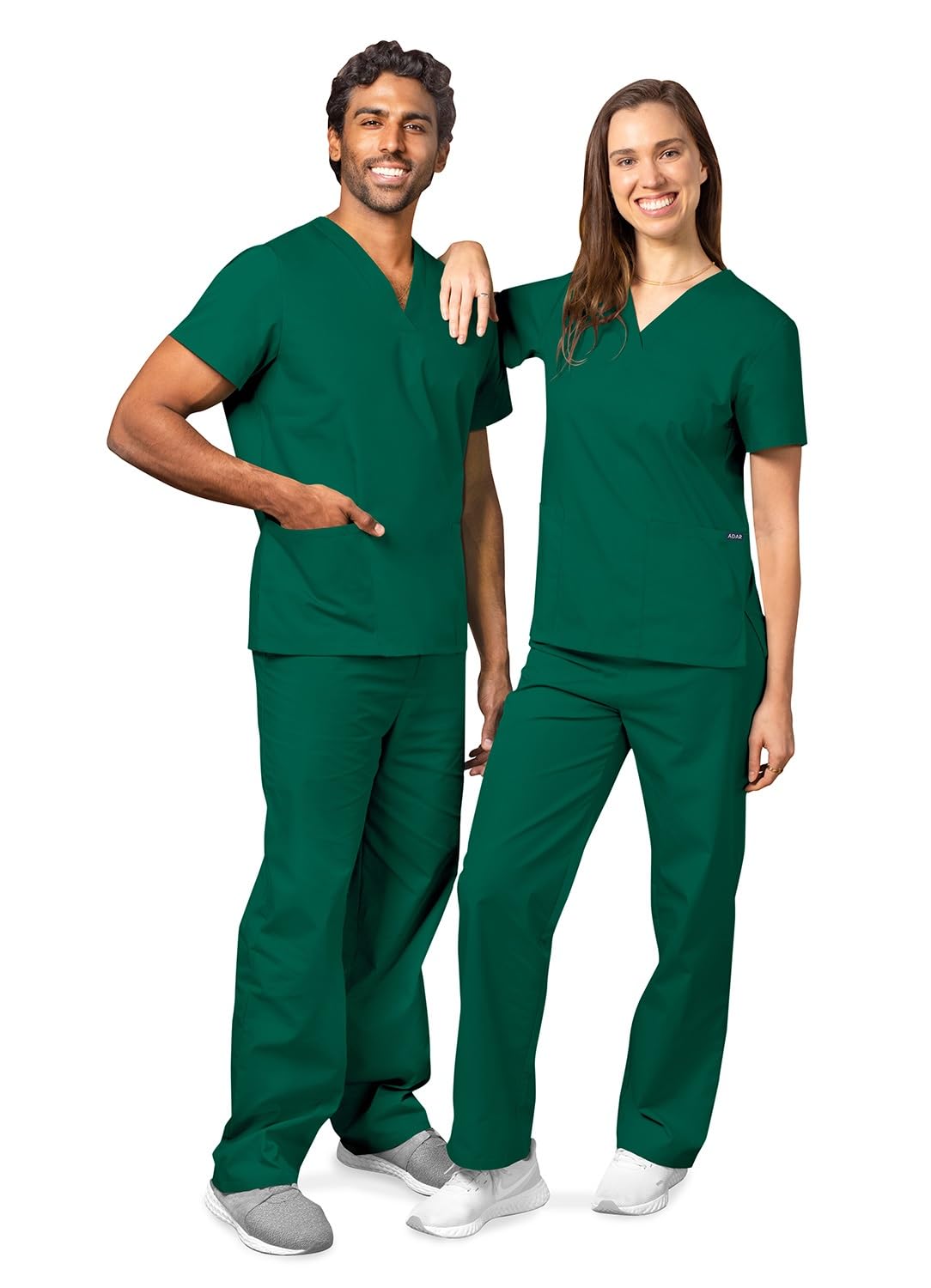 Adar Uniforms Uniseks dla dorosłych, odzież medyczna, zielona (jasnozielona), S
