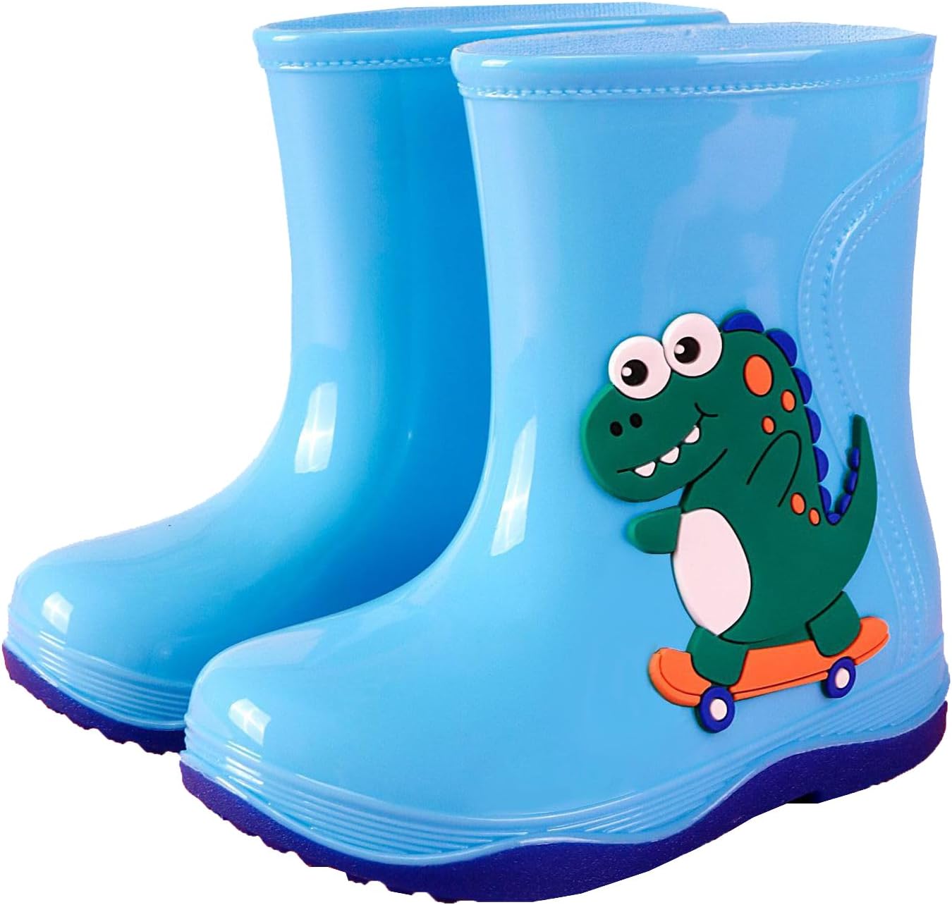 INFISPACEBoy's & Girl's Waterproof Anti-Skid Cartoon Rain Boots | Rain Shoes for Kids