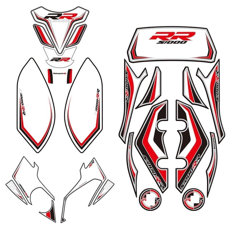 Autocollant carénage avant arrière moto S1000RR fini les rayures de réservoir