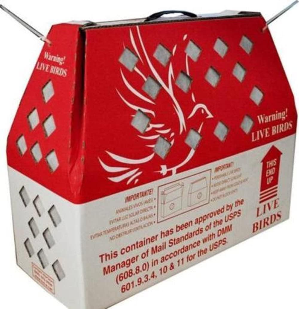 Pinnon Hatch Farms Lite Shipper Live Bird Shipping Boxes with Dividers (10 Boxes w/Dividers)