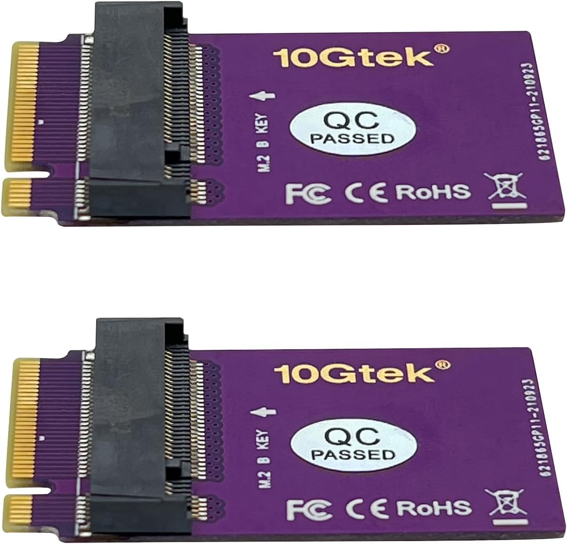 H!Fiber B Key M.2 SATA SSD Extended Test Protection Adapter Card, 2-Pack-picture-11