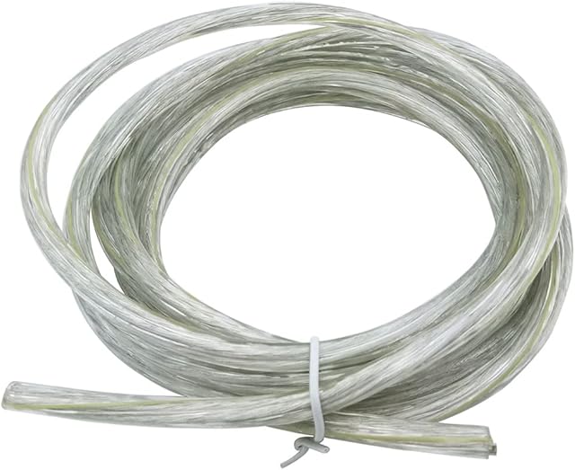 Electrical Wire/3 Core Round Transparent PVC Mains Electrical Cable Copper Wire High Temperature Resistance 3 x 0.75 mm² Power Cable Twin and Earth Cable - 5 metre Cut Length Flexible Pond Cable