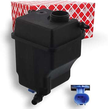 febi bilstein 38458 Coolant Expansion Tank with sensor and venting screw, pack of one
