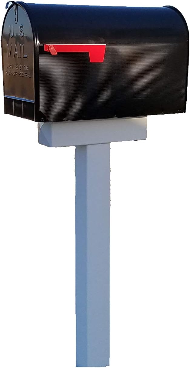 Solo 42-in x 15-in White Vinyl Mailbox Post Sleeve