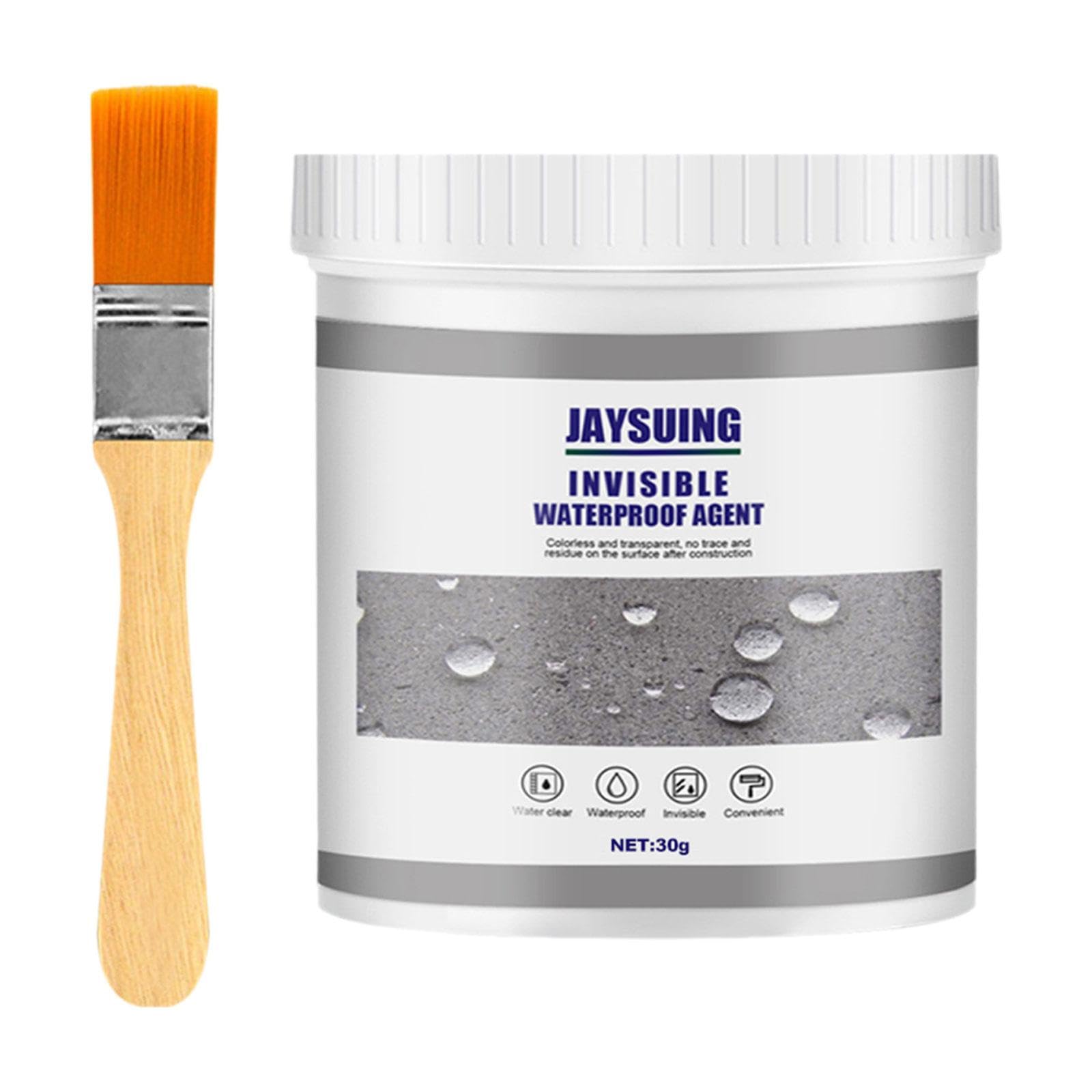 Bothyi Waterproof Sealant Agent Clear Insulating Sealant with Brush Waterproof for Window Sills Cracks Home Toilet Bathroom, 30g
