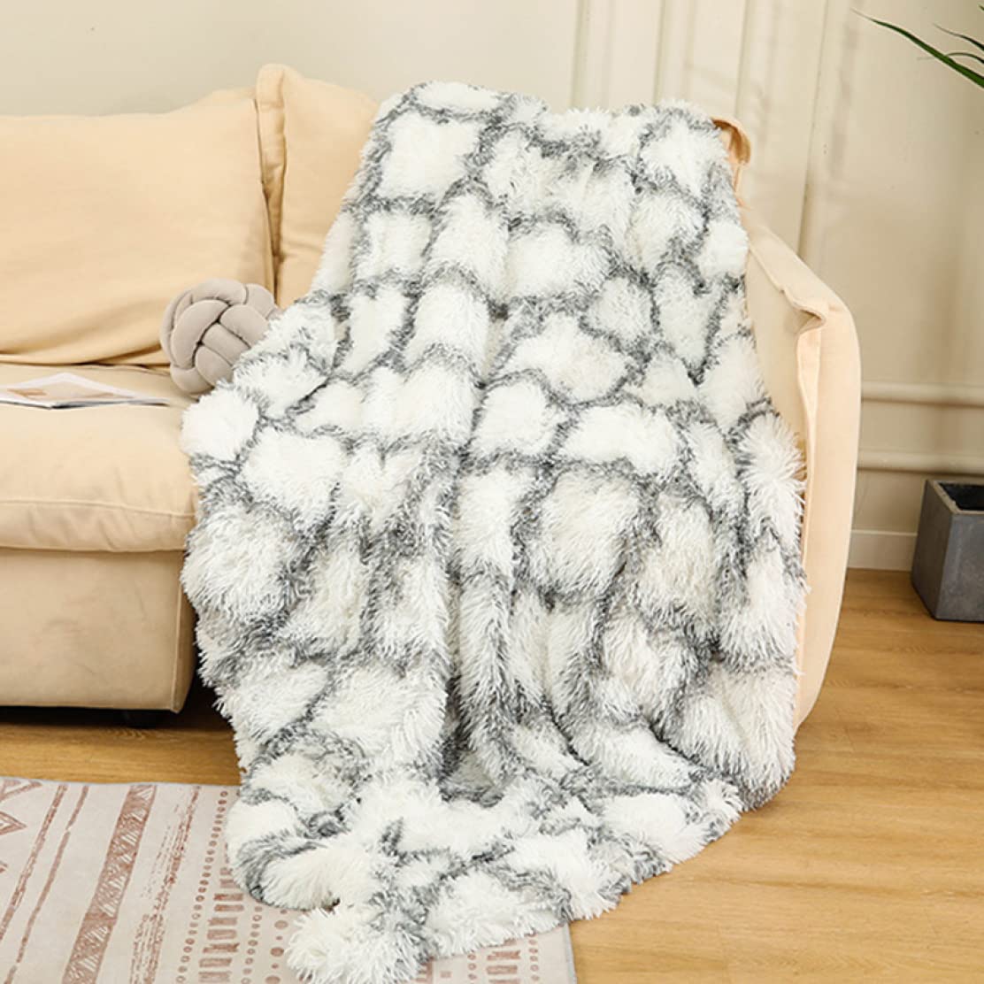 Amazon｜[XMTAN] モロッカン柄 毛布 ブランケット シングル 厚手