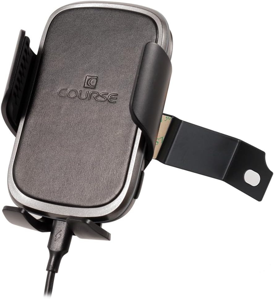 Course Motorsports DirectFit Phone Mount Automatic Gripping Wireless Charging Head and Car Phone Holder for Toyota Tacoma (2016-2023) - Automatic Gripping Charger (Black)