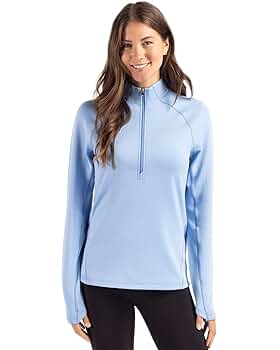 Cutter & Buck Peshastin Eco Fleece Recycled Womens Half Zip