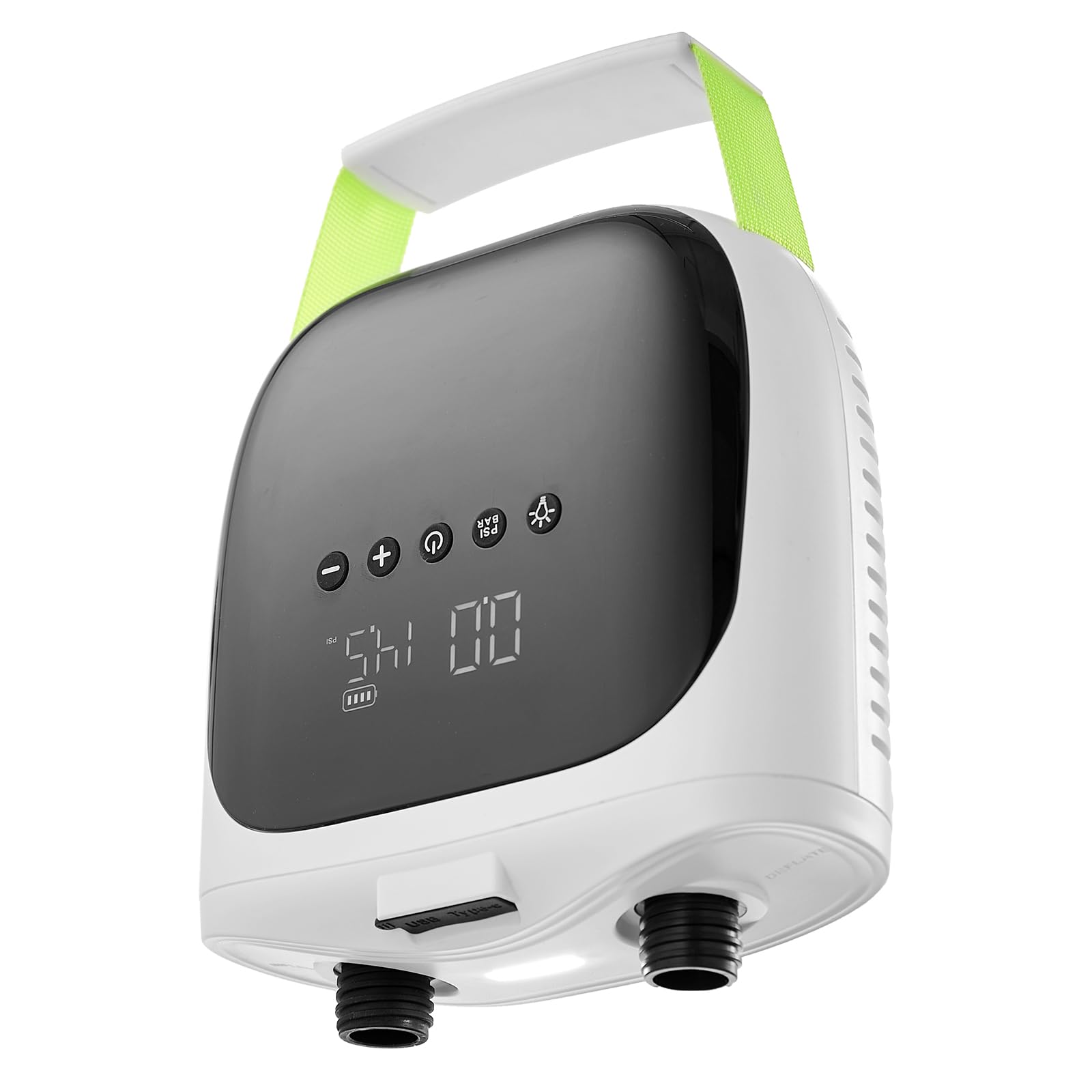 VEVOR Pompe à Air Électrique pour Paddle Haute Pression 20 psi, Gonfleur pour Sup Rechargeable à Deux Étages, avec Arrêt Automatique et Fonction de Dégonflage, pour Bateaux Gonflables Matelas