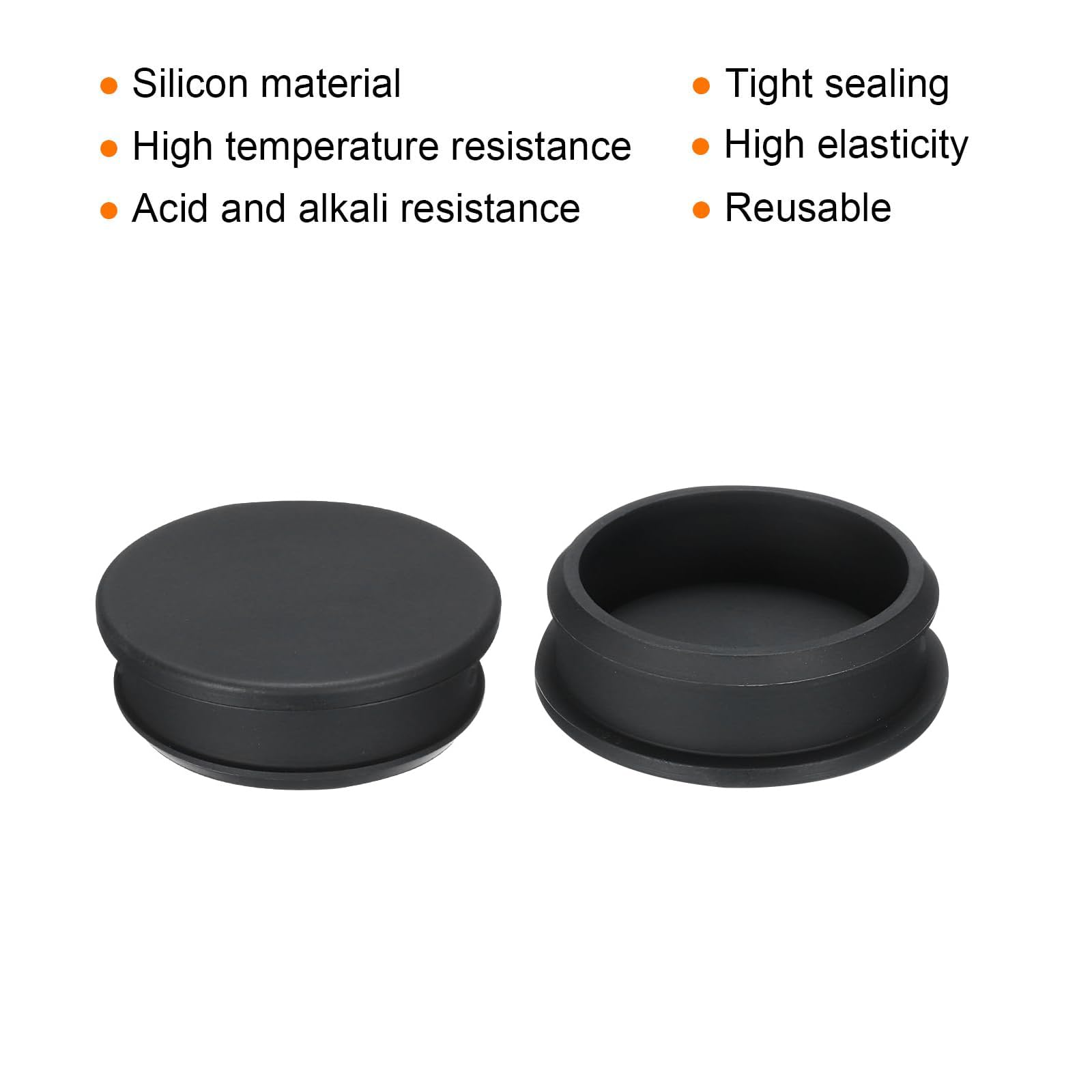 TA-VIGOR 2Pcs Silicone Snap in Locking Hole Plugs, 48.6mm Diameter Hole Stoppers - Image 3