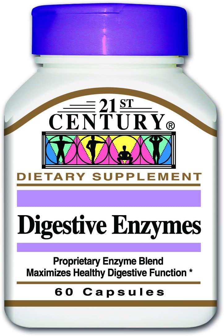 21st Century, Digestive Enzymes, 60 Capsules