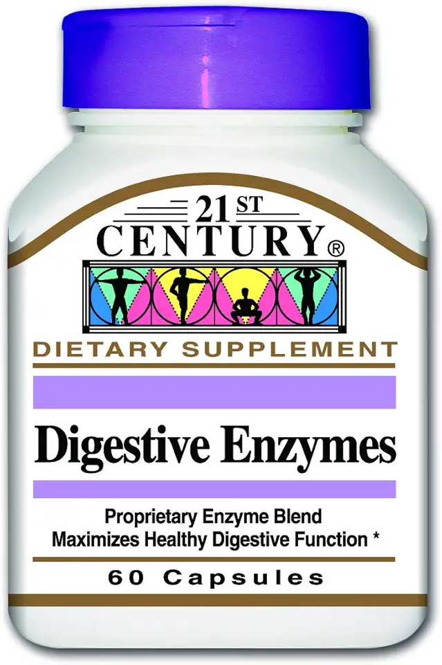 Enzimas Digestivas Digestive Enzymes 60 Capsulas 21st Century