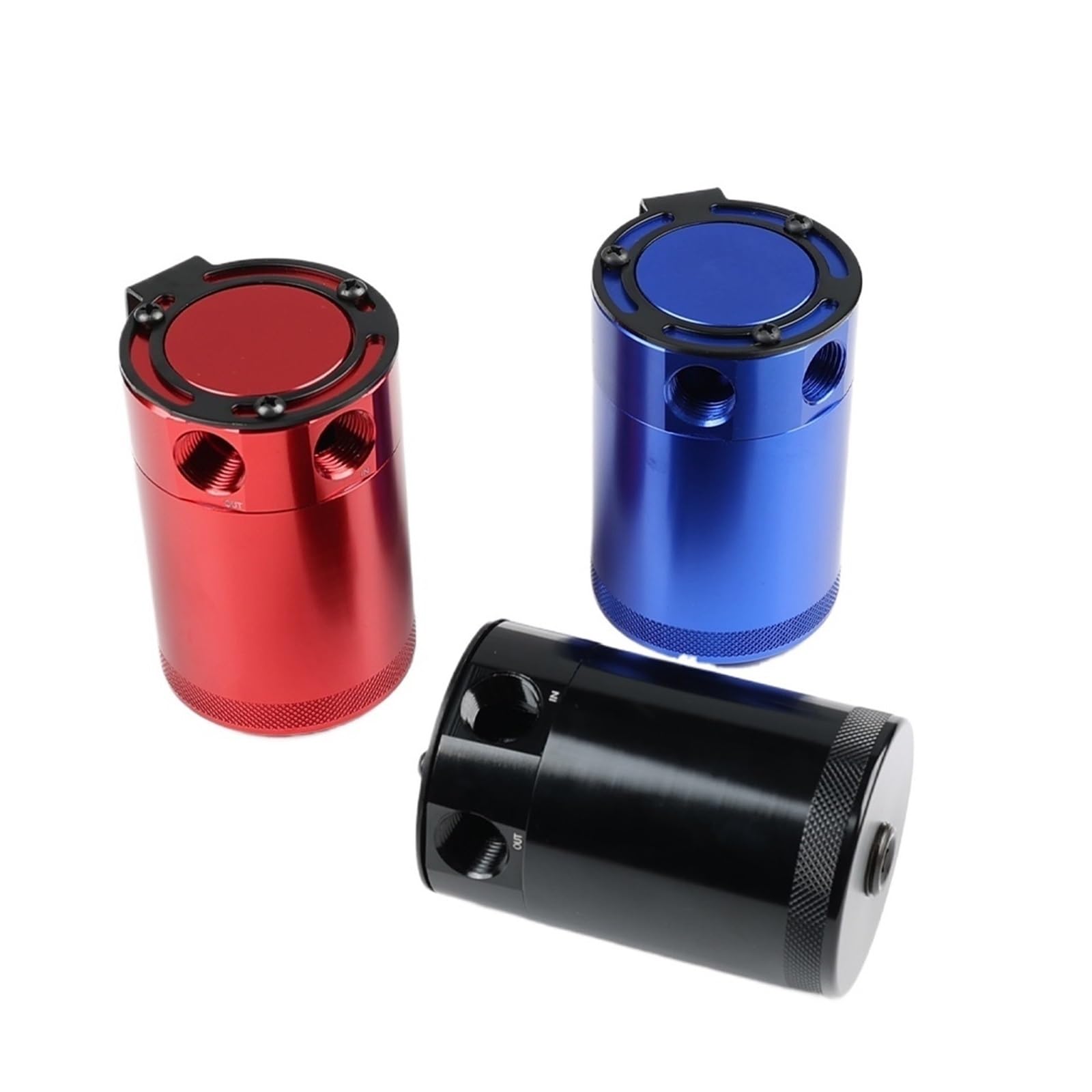 Uniwersalny Aluminiowy Pojemnik Na Olej Z Przegrodami, 2 Porty, 150 Ml, Separator Powietrza Do Układu Paliwowego Silnika Samochodowego Zbirnik Płynu Chłodzącego