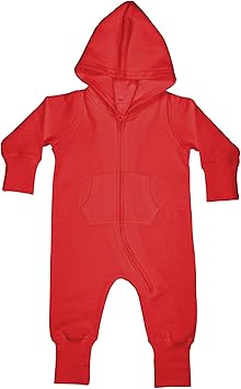123t Baby,Clothing,Baby Boys 0-24m,Bodysuits & One-Pieces,Rompers Babybugz Baby and Toddler All-in-one - Blank Plain Babygrow Body Suit Red 1-2 Months BZ025