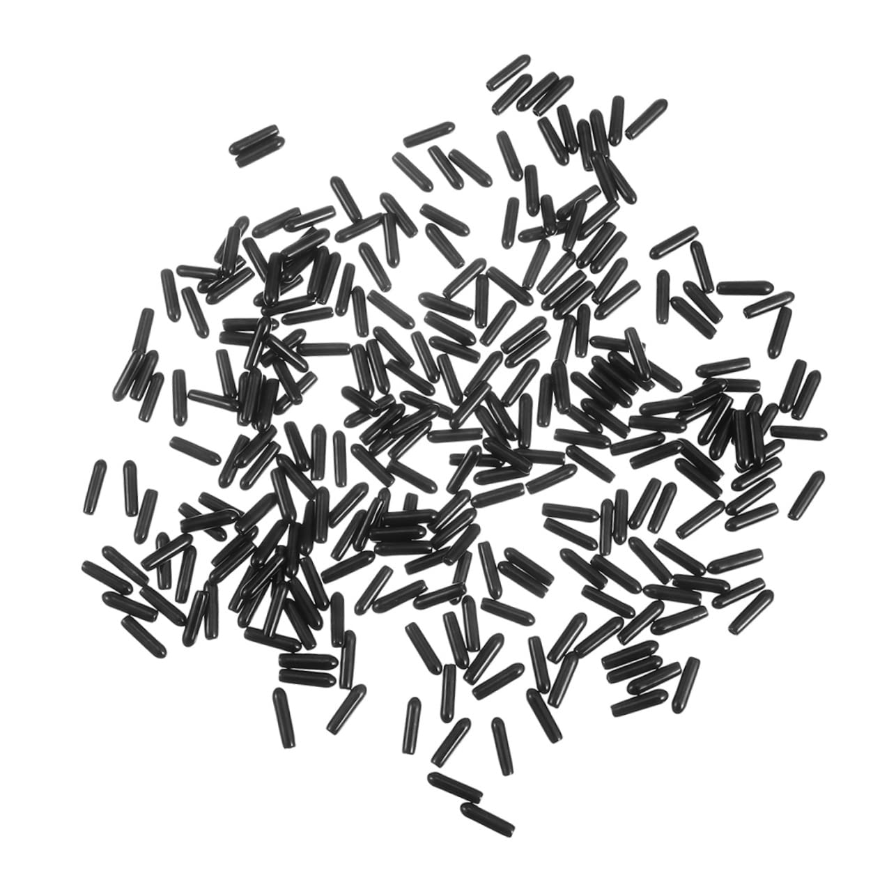 KICHOUSE Rubber Tubing Tip Covers 250Pcs Round End Cap for Screw Thread Protectors