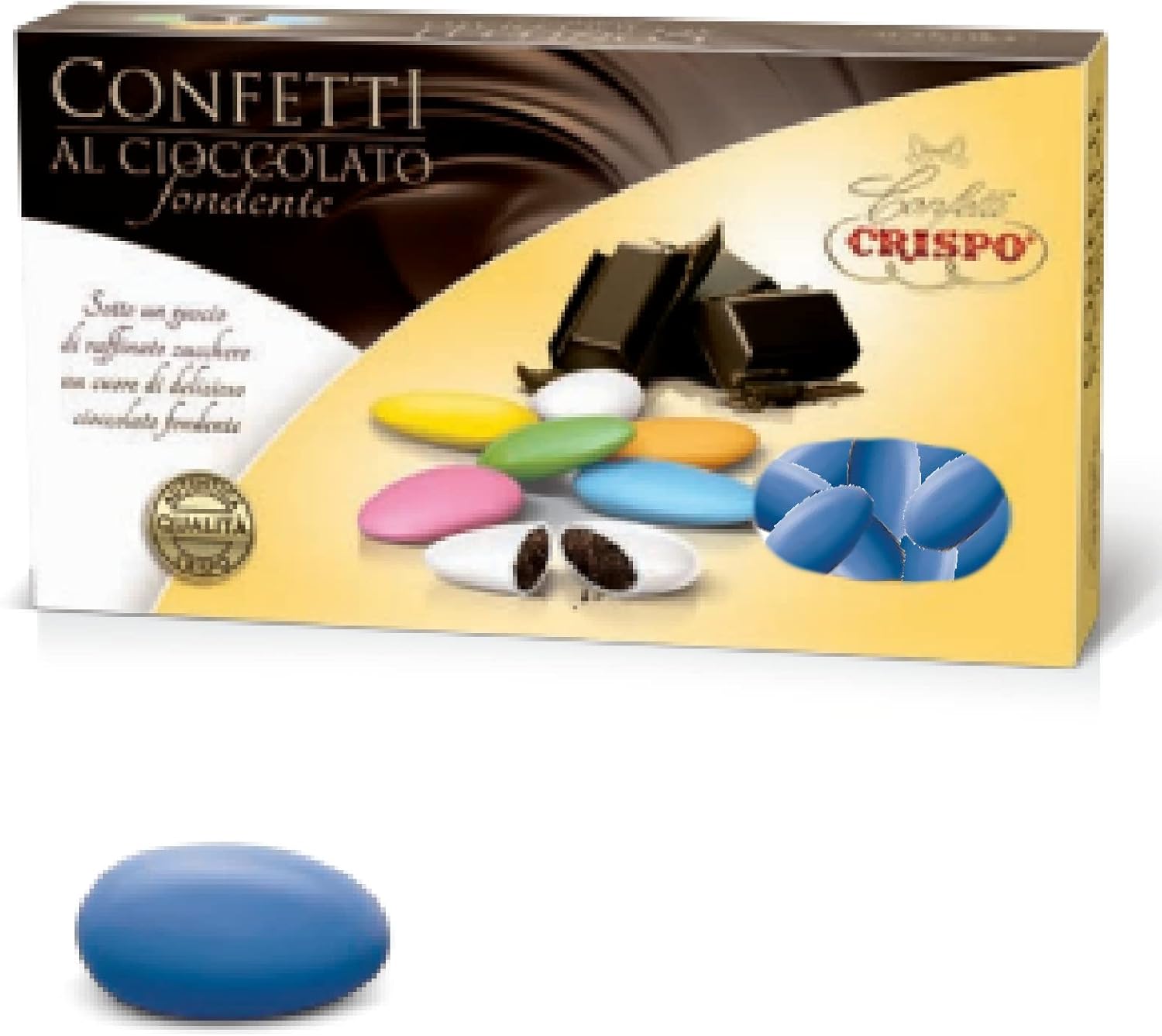 Confetti Crispo Cioccolato Fondente Blu 1 Kg Confetti Colorati Blu
