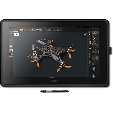 Wacom Cintiq 22 Drawing Tablet with Full HD 21.5-Inch Display Screen, 8192 Pressure Sensitive Pro Pen 2 Tilt Recognition, Compatible with Mac OS Windows,Black