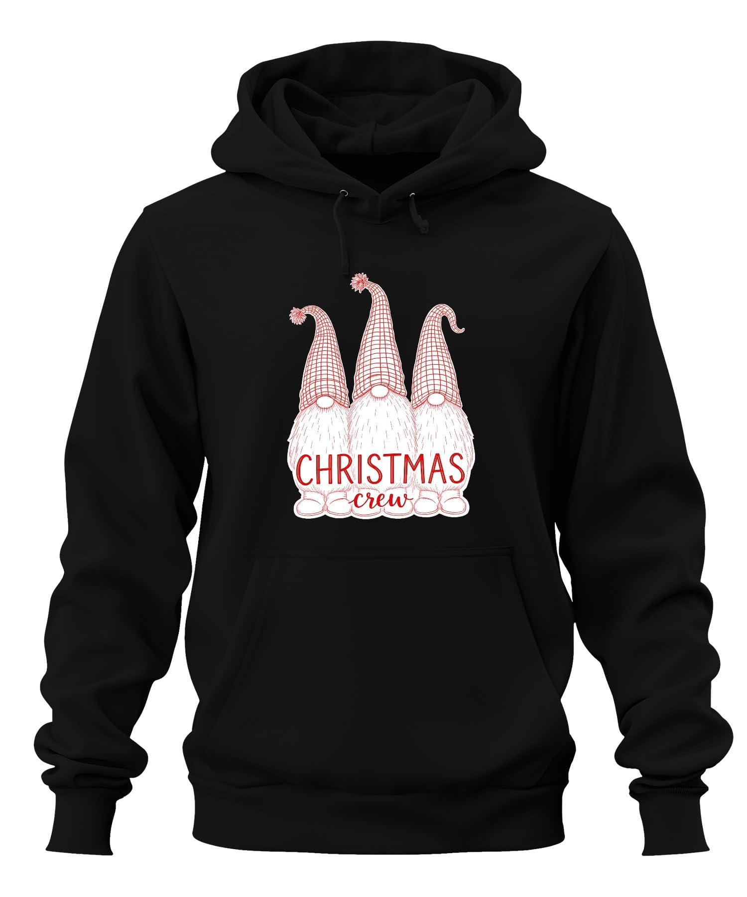 Christmas Crew Świąteczny Śliczny Skandynawski Retro Unisex Bluza z kapturem