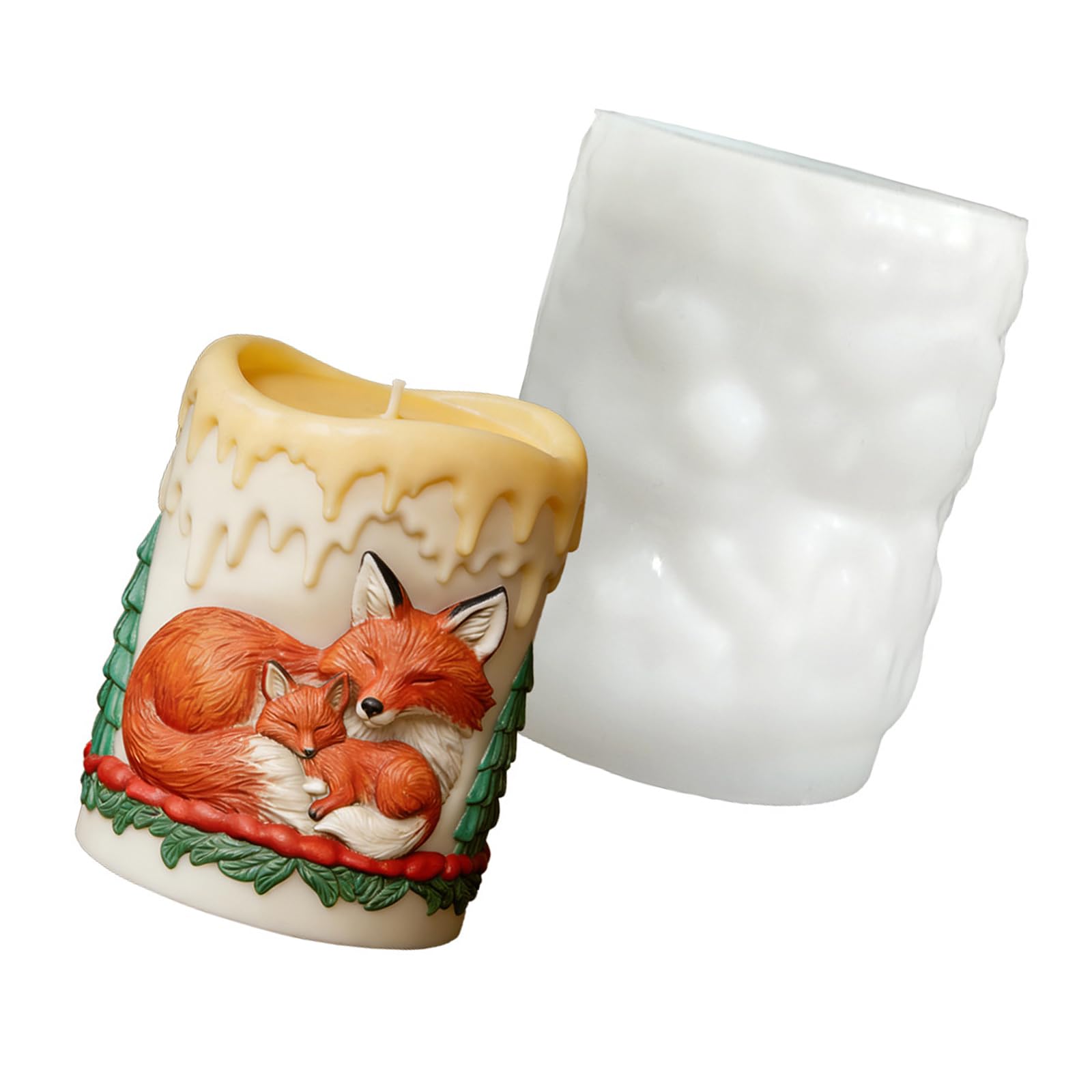 Ekoama Creative Snow Shaped Candle Silicone Mold For Scented Candle And Home Decoration Creative Mould