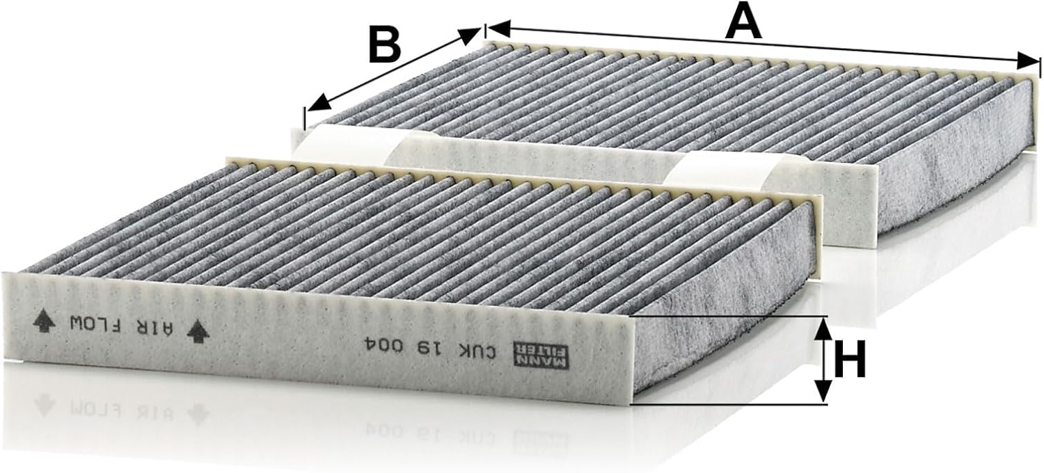 MANN-FILTER CUK 19 004 Cabin Air Filter with Activated Carbon