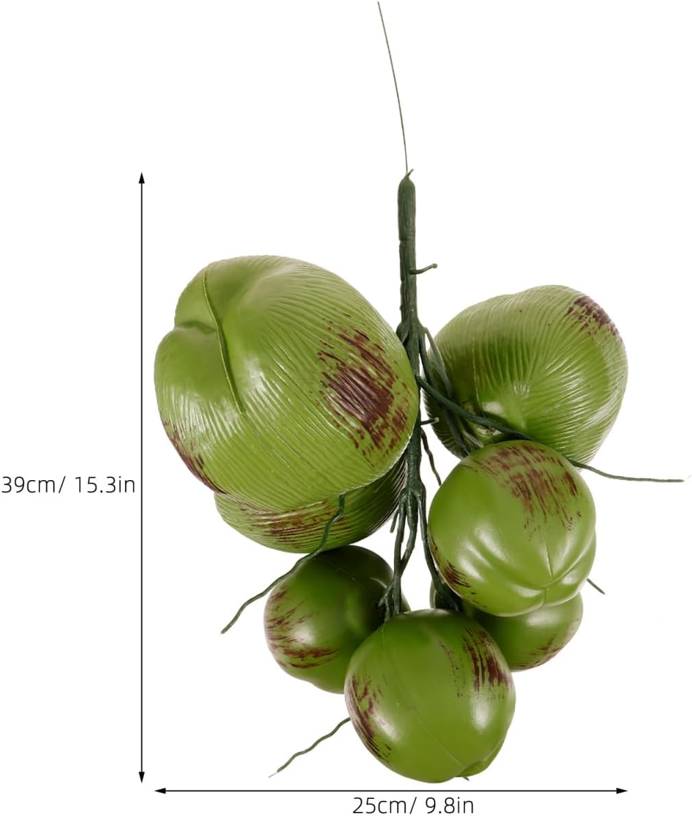 PRETYZOOM Coconuts Prop Artificial Fruit Decor Simulation Coconuts for Home Decoration