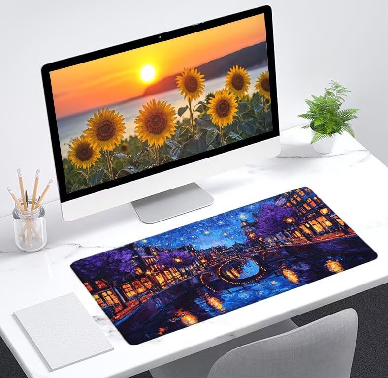 Desk mat para PC Villa D1-650 con diseño de cielo estrellado 2