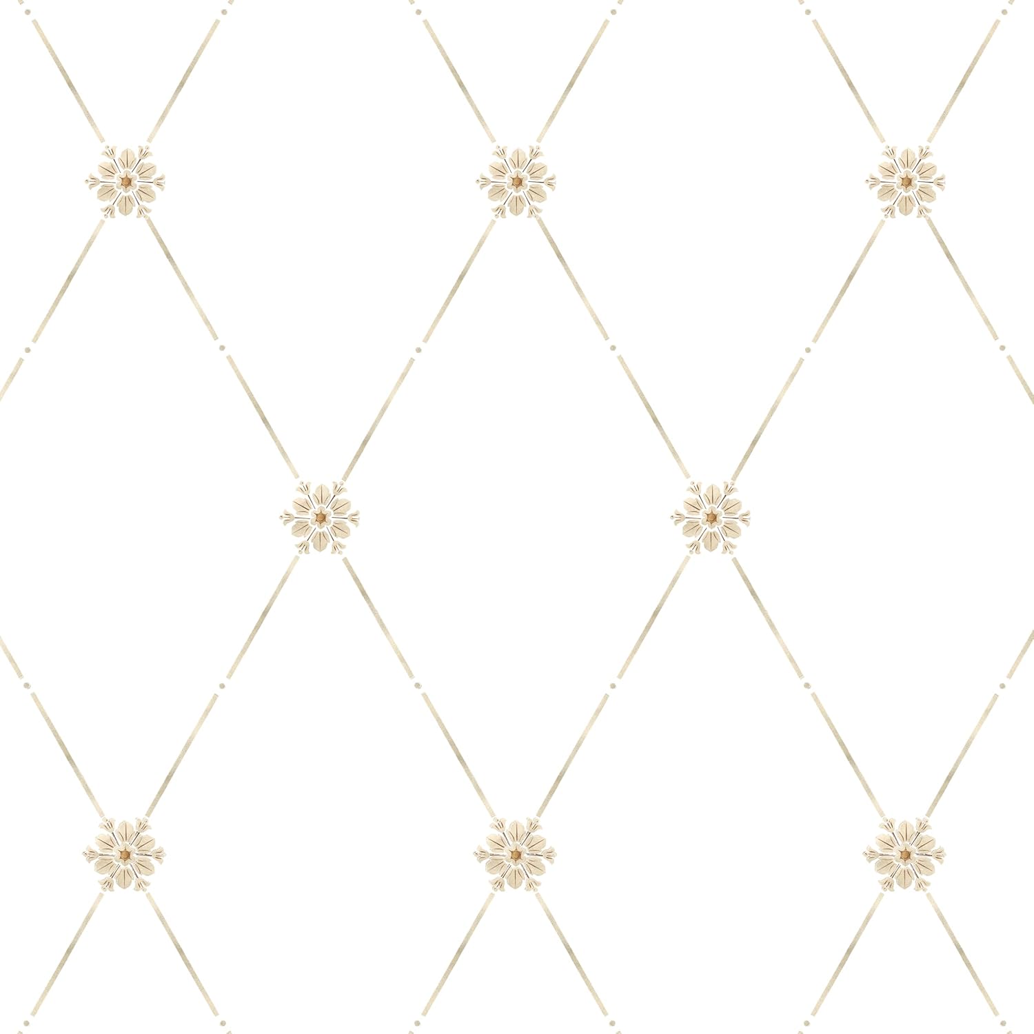 Winterthur Empire Diamond Wallpaper Wall Stencil | Home Decor Stencils for Painting on Walls, Floors, Ceiling, Canvas, Signs, Wood | Reusable Stencil | W033 by Designer Stencils