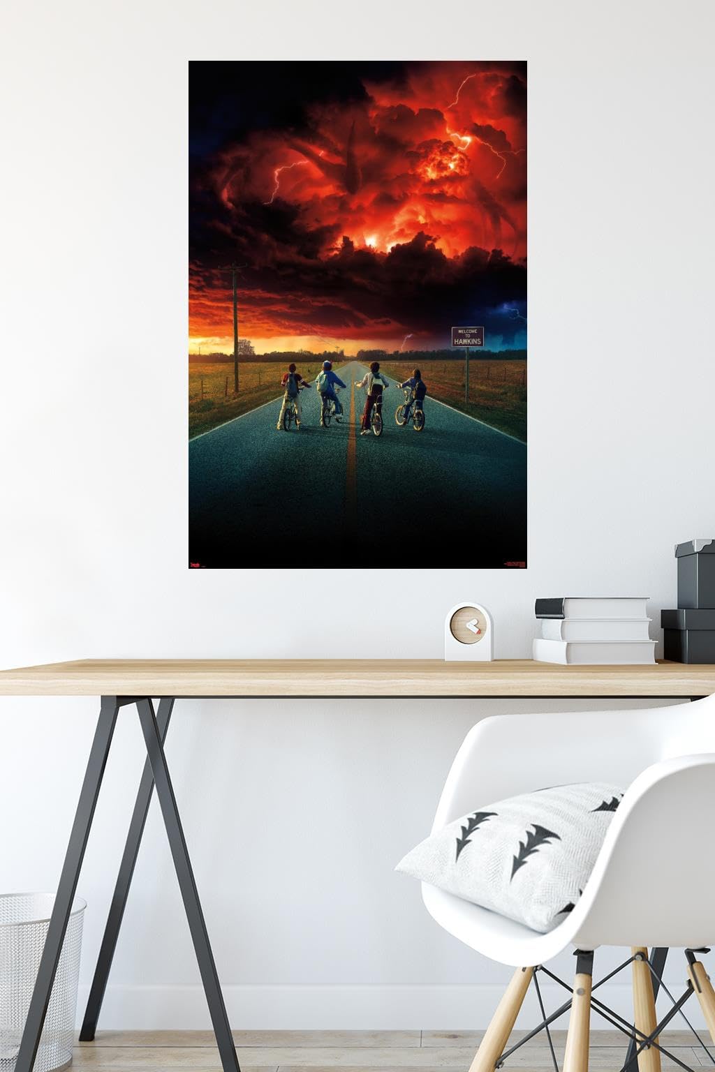ストレンジャーシングス2 木枠付きキャンバスポスターサイズ60cm× 80cm Amazon.co.jp: トレンド国際フレーム入りポスターStranger Things 2