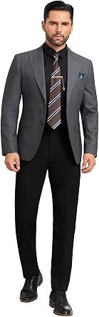 Mens Suit Casual Knit Slim Fit Wedding Blazer Tux Prom Party Jackets Lightweight Sport Coat Two Button Lapel Collar Pockets