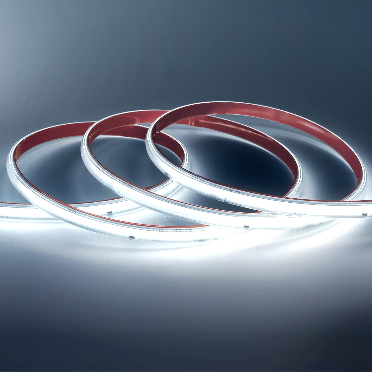 110V COB LED Strip Light - 65.6ft/20m 6000K Cool White IP65 Waterproof Light Strip Super Bright 5920LEDs Cuttable Tape for Indoor Ceiling Commercial House Outdoor Garden Terraces DIY Lighting Projects