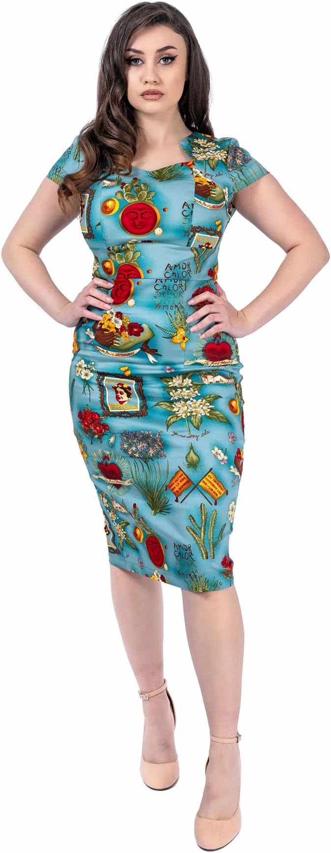 50s wiggle dress uk Clearance