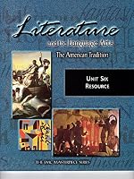 Literature and the Language Arts: The American Tradition 0821921797 Book Cover