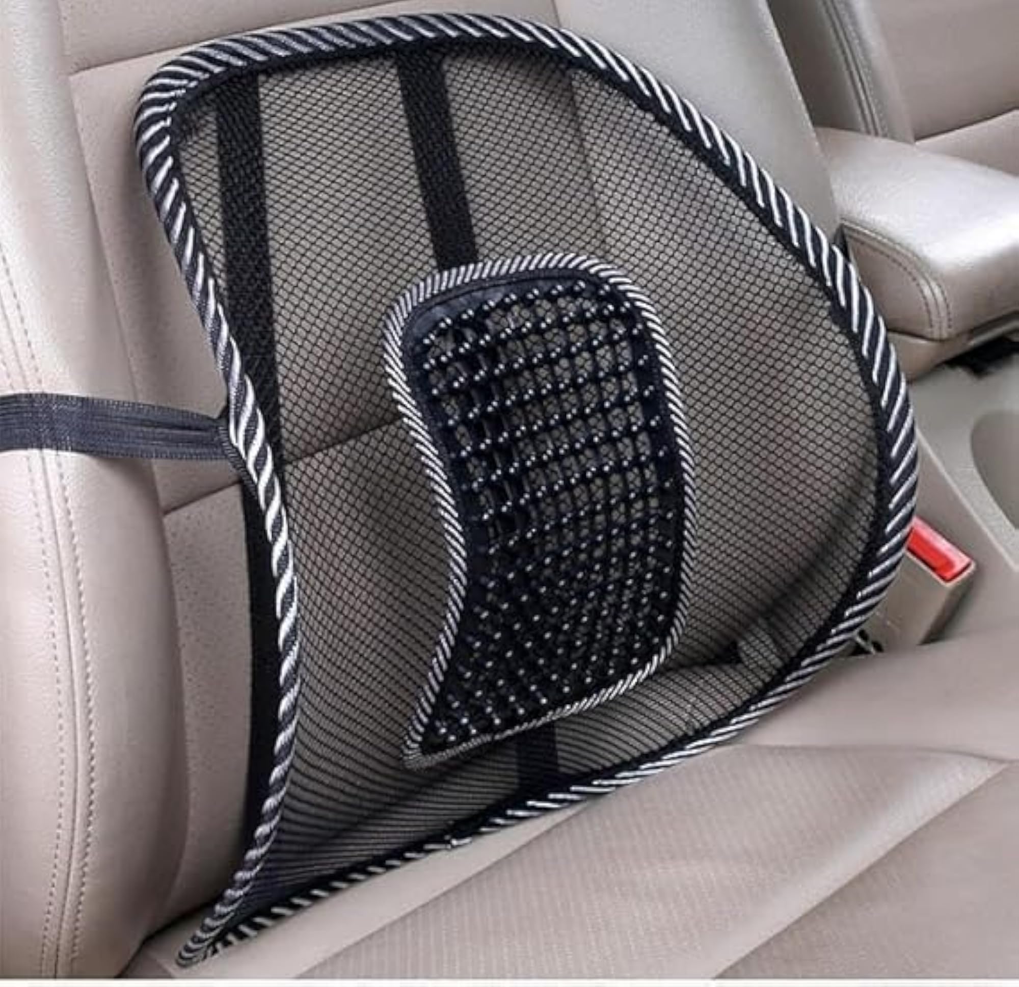Mesh Back Support Cushion with Massage Beads