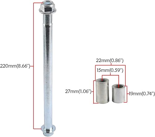 Miniatura 7 de TDPRO Neumático y llanta de rueda delantera 70/100-17 con rodamiento de 0.591 in y rotor de disco de freno y pinza de freno de disco hidráulico,