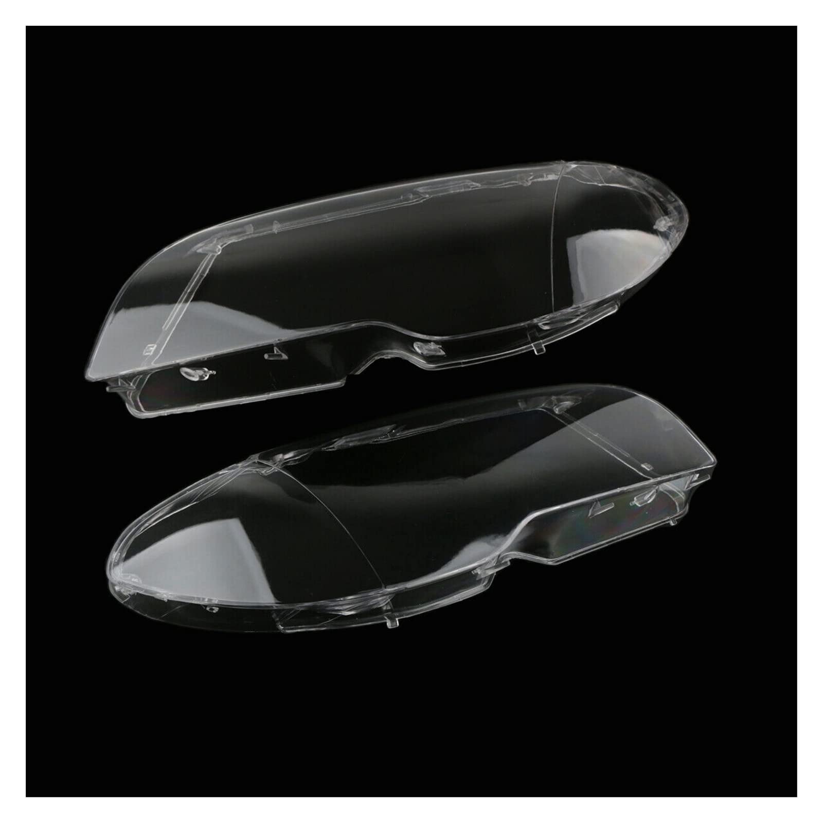 Lot 2 Moulures Inférieures De Phare Pour BMW E46 (325i/330i) 2001-2005 - Noir ABS, Gauche Et Droite
