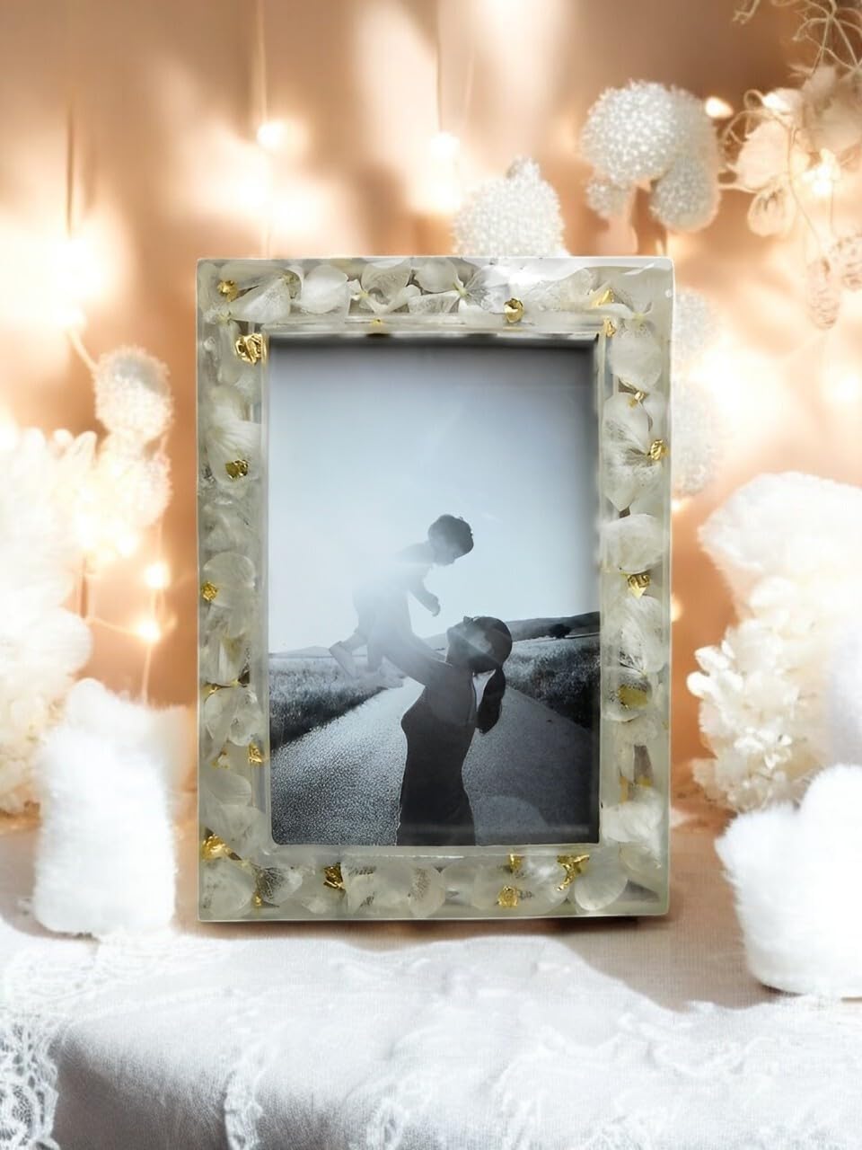 Resin Picture Frame Mold - Epoxy Silicone Casting Mold for DIY Personalized Photo Crafts - Rectangle Shape for Home Table Decoration, Handmade Gifts (8x6 Inch)
