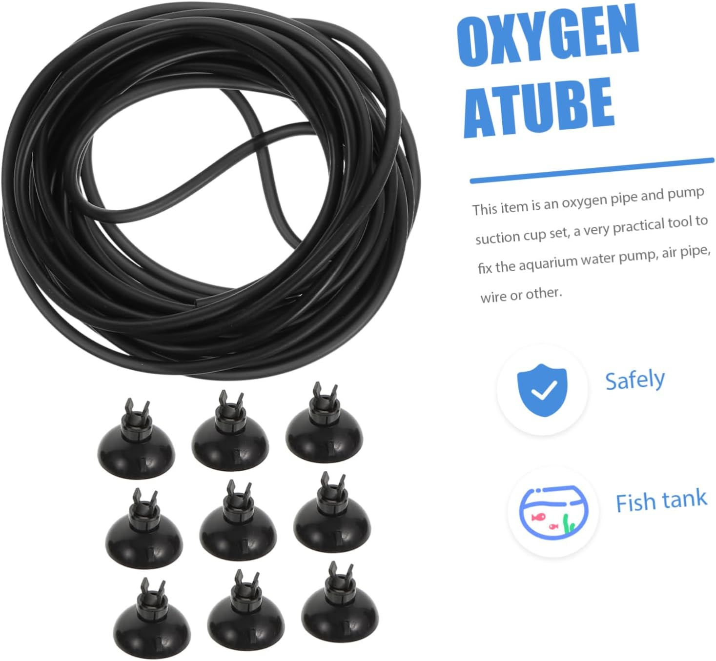 1set Oxygen Aquarium Pump Accessory Kit of Cups Check Valves and Air Stones for Easy Installation and Maintenance Freshwater and Tanks