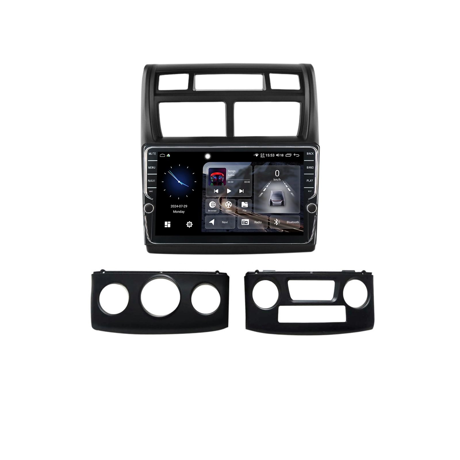 Autoradio Android 12 2 DIN pour Kia Sportage 2007-2012 lecteur multimédia WiFi