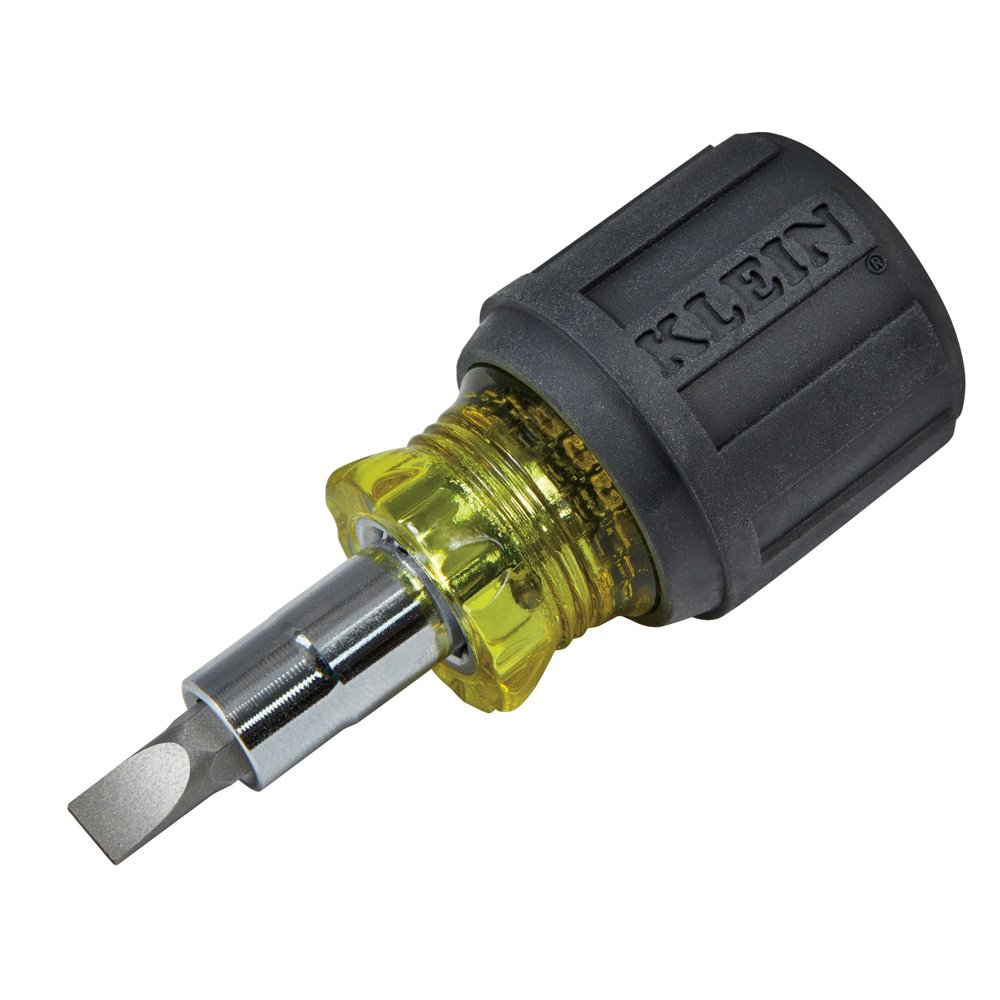 Klein Tools 80019 Juego de herramientas, destornillador multibroca y kit de herramientas de destornillador, 28 puntas y tamaños diferentes de resistencia industrial, 4 piezas, negro