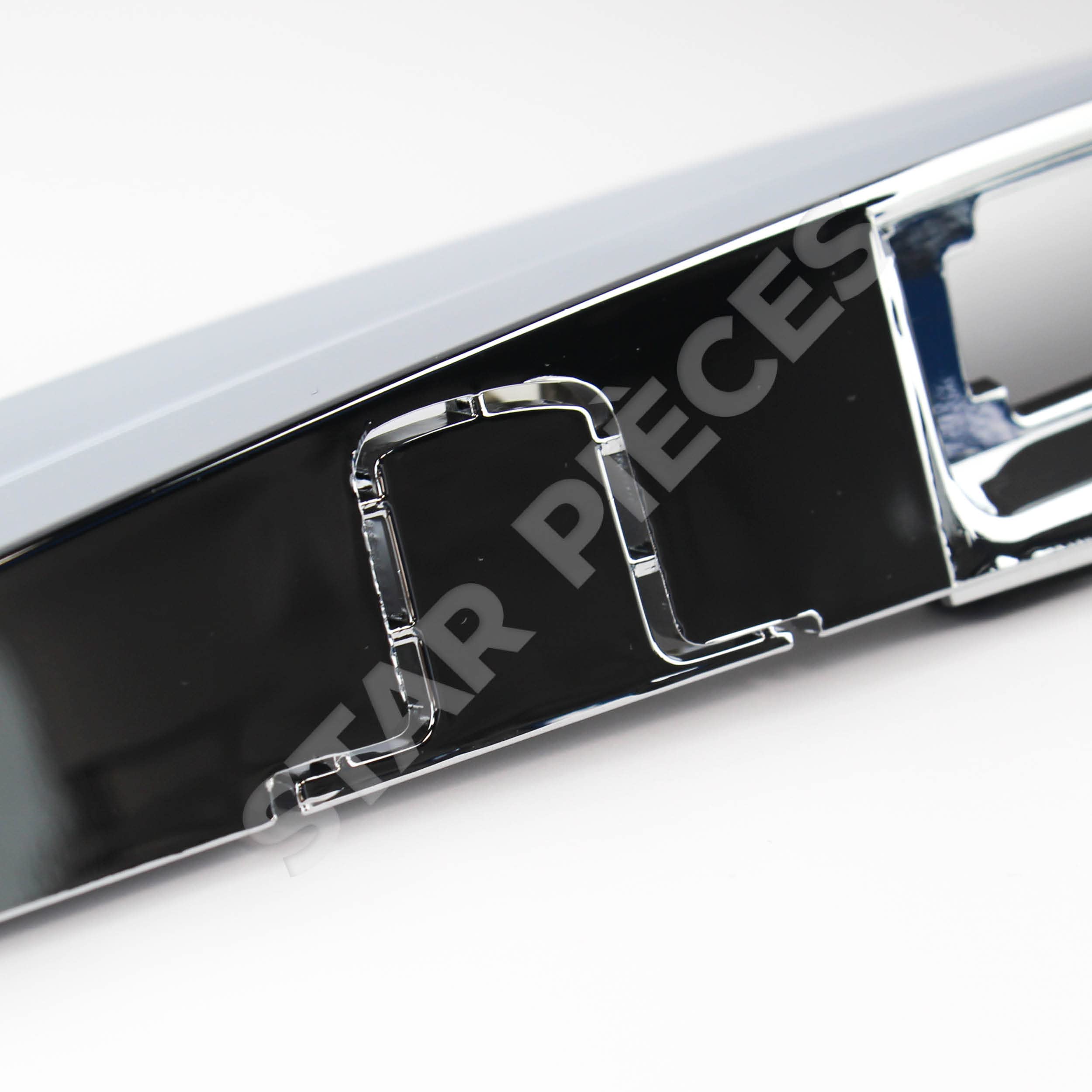STARKIT PERFORMANCE Maneta del maletero compatible para Qashqai (2007-2013) moldura del porton trasero completa CON FUNCIÓN I-KEY (botón de apertura automática del maletero) (cromada)