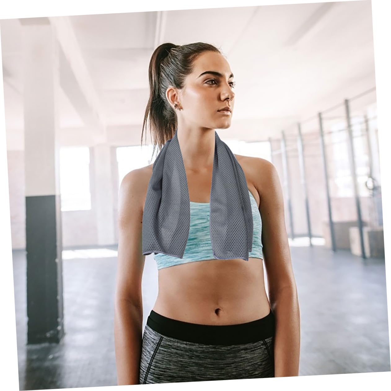 Toddmomy 20pièces Serviettes De Refroidissement Multifonctions De Serviettes Ultra-absorbantes pour Sports Yoga Fitness Et Plage Foncé