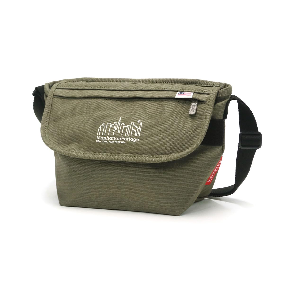 Manhattan Portage MP1603CNVS Casual Messenger Bag, Canvas, OLV, Authentic Official Product