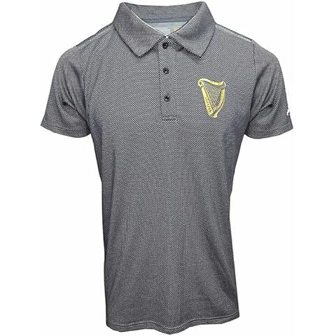 Guinness Men's Performance Polo Shirt Black Cover
