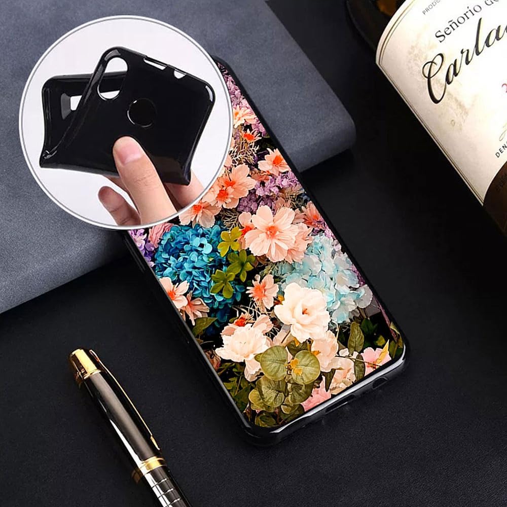 for Doogee DK10 Case, with [ 1 x Screen Protector Tempered Glass Film], Black Soft Silicone Cover Shockproof Bumper Protection Case for Doogee DK10 (6.67") - XT10