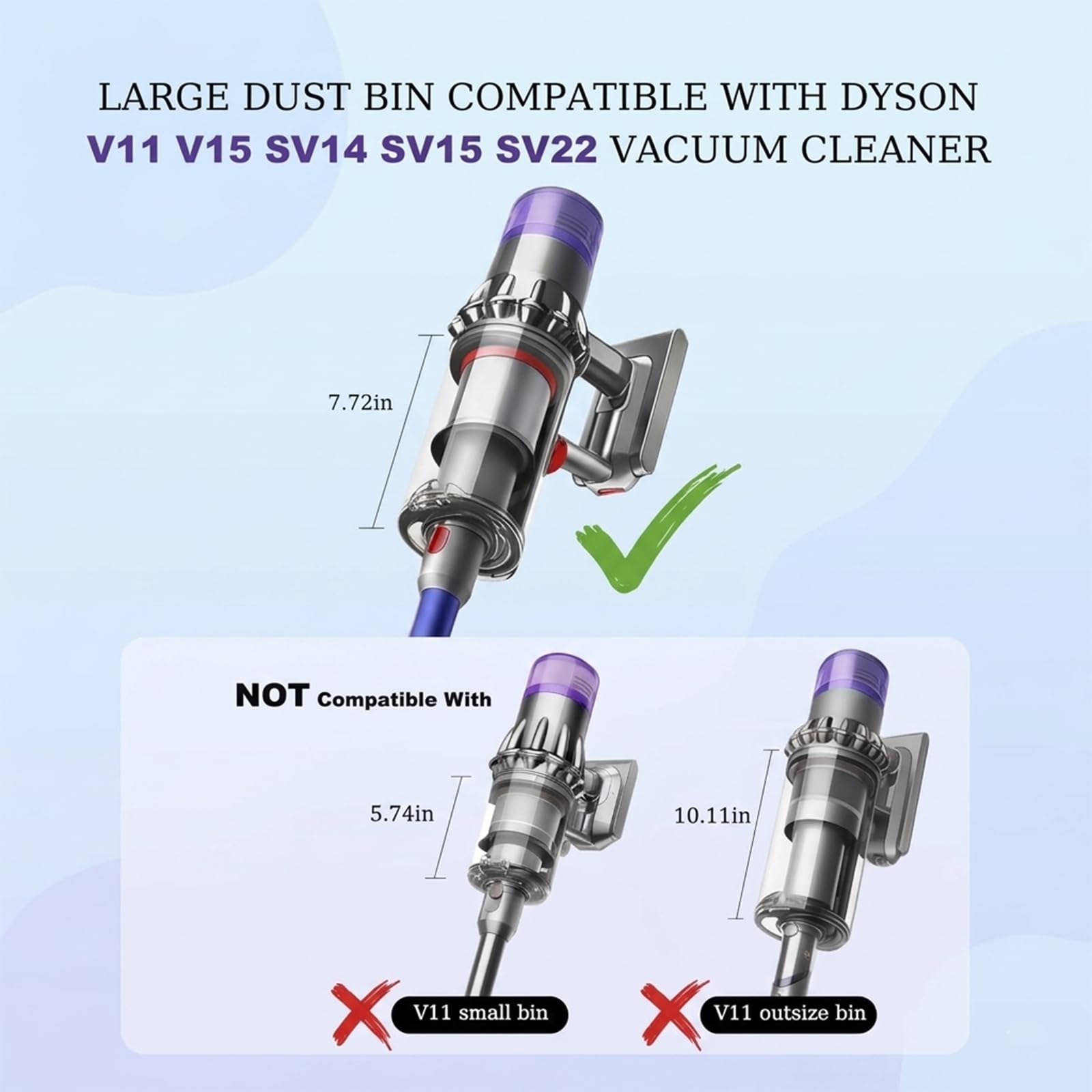 Dyson V11 Dust Bin Replacement - FREE SHIPPING -3