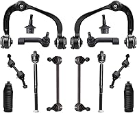 Vista 107 de Detroit Axle - Kit de suspensión frontal de 15 piezas para Jeep Grand Cherokee 99-04 1999 2000 2001 2002 2003 2004, brazos de control superior e