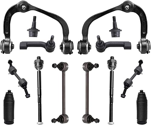 Miniatura 251 de Detroit Axle - 4WD Front End 14pc Kit de suspensión para Ford F-150 F-250 Expedition Navigator, 2 brazos de control superior 2 rótulas inferiores 2